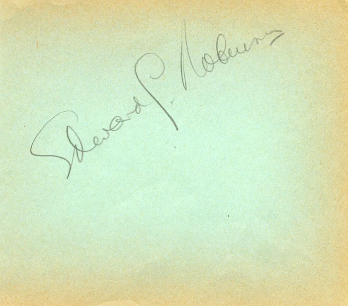 Edward G. Robinson autograph