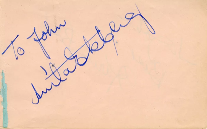 Anita Ekberg autograph