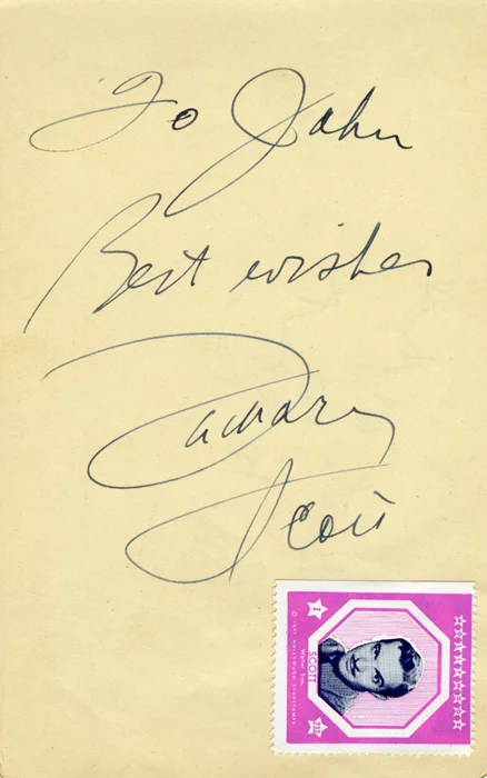 Zachary Scott autograph