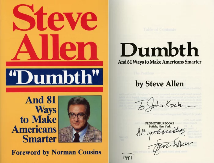 Steve Allen autograph