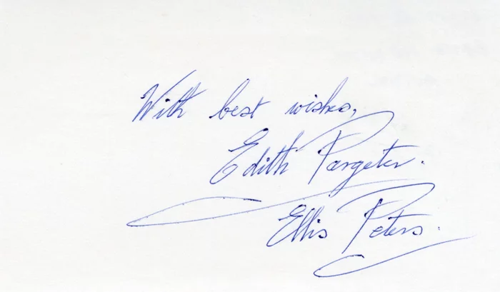 Edith Pargeter autograph