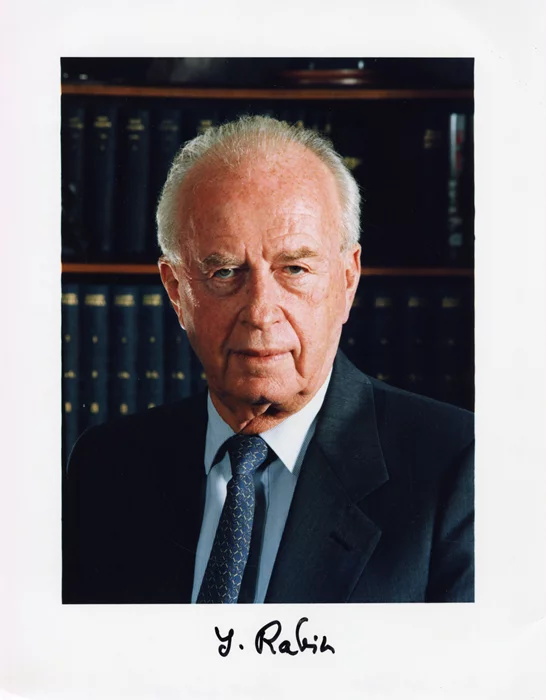 Yitzhak Rabin autograph