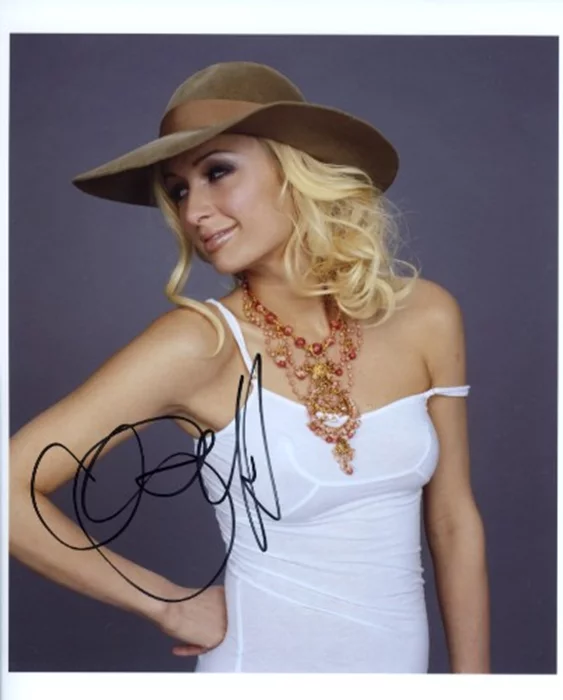 Paris Hilton autograph
