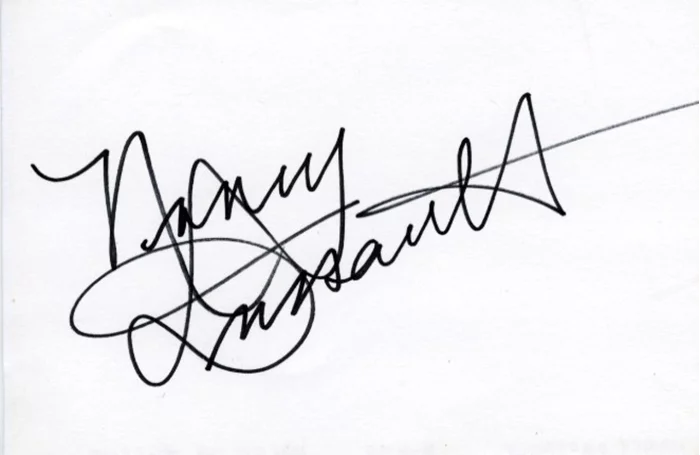Nancy Dussault autograph