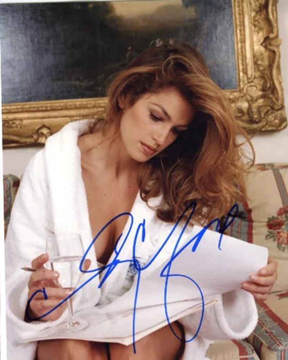 Cindy Crawford autograph