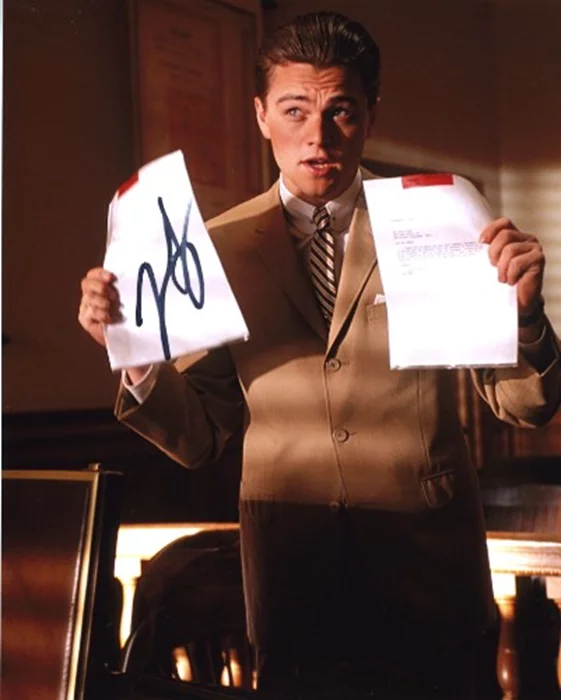 Leonardo DiCaprio autograph