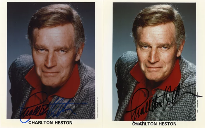 Charlton Heston autograph