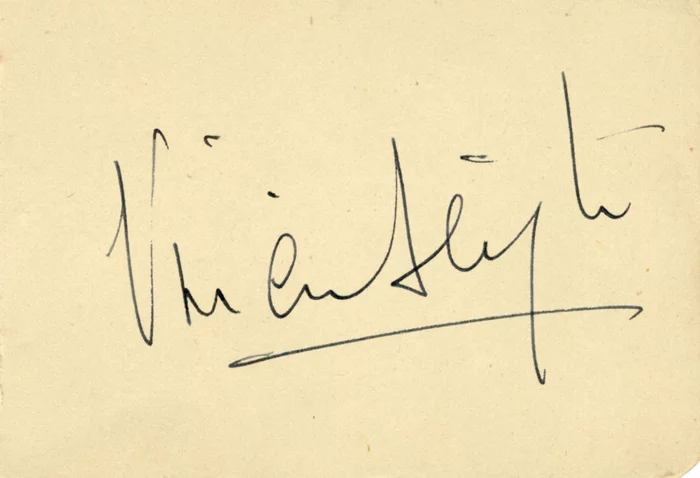 Vivien Leigh autograph