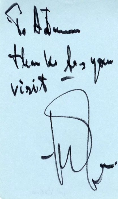 Yul Brynner autograph