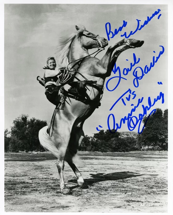 Gail Davis autograph