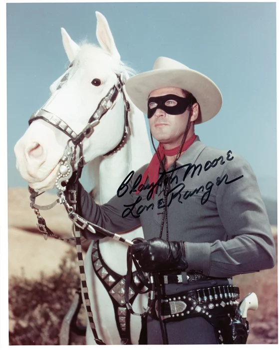 Clayton Moore autograph