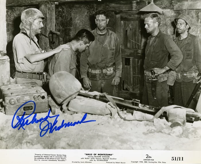 Richard Widmark autograph