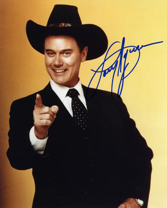 Larry Hagman autograph