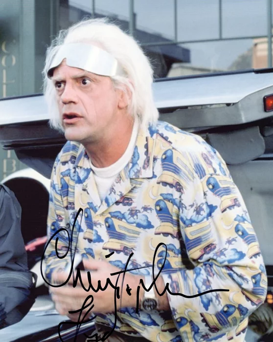 Christopher Lloyd autograph