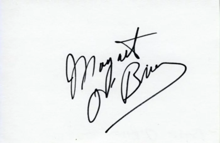 Margaret O'Brien autograph