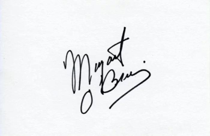 Margaret O'Brien autograph