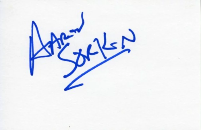 Aaron Sorkin autograph