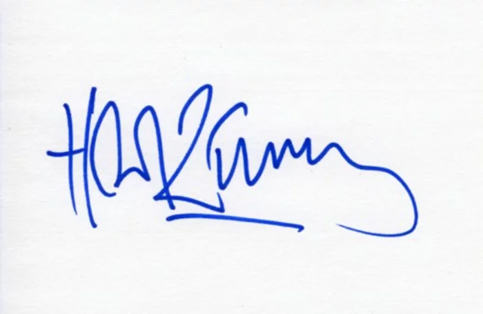Hans Zimmer autograph