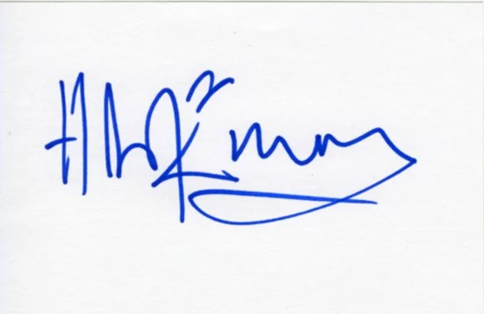 Hans Zimmer autograph