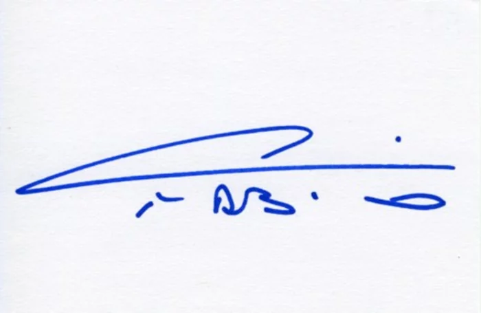 Fabio autograph
