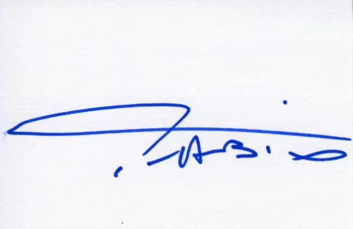 Fabio autograph