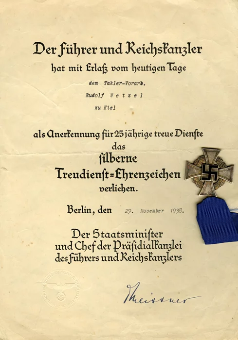 Third Reich autograph