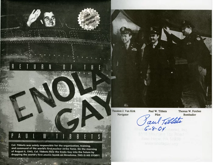 Paul W. Tibbets autograph