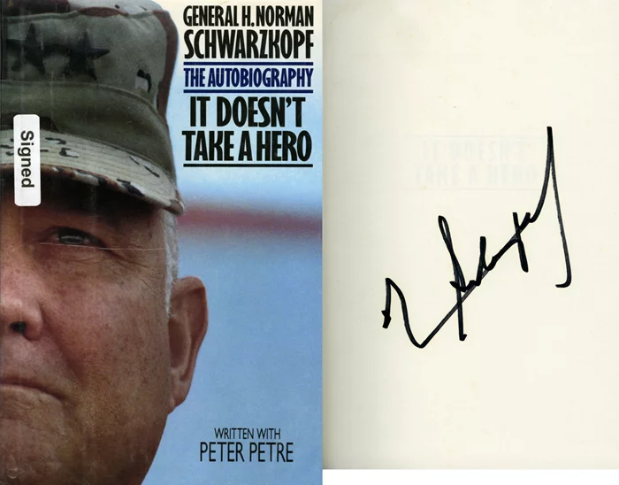 Norman Schwartzkopf autograph