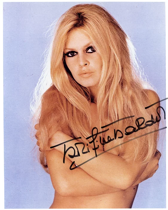 Brigitte Bardot autograph
