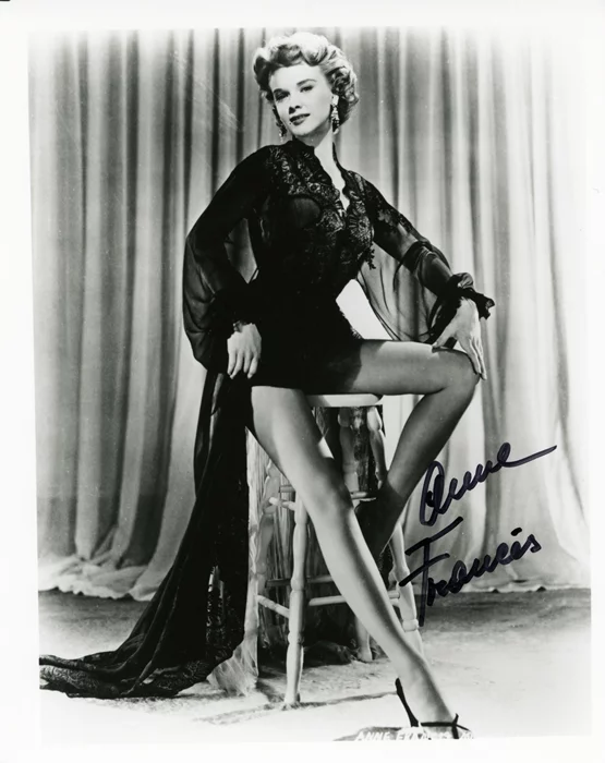 Anne Francis autograph