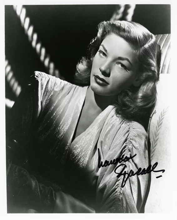 Lauren Bacall autograph
