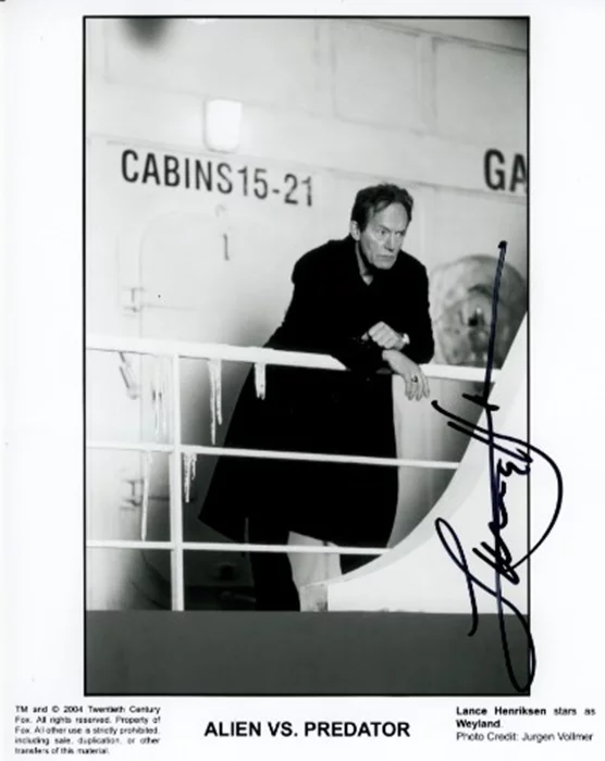 Lance Henriksen autograph