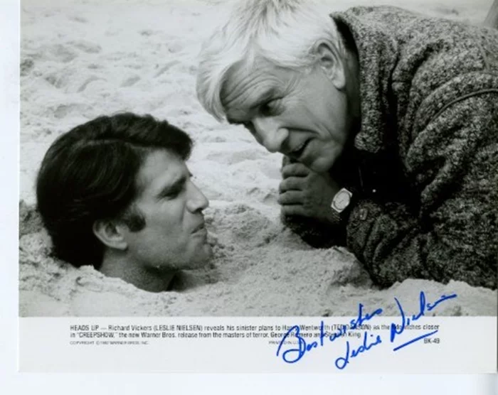 Leslie Nielsen autograph