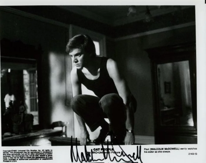 Malcolm McDowell autograph