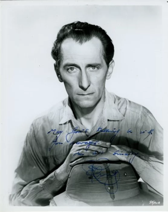 Peter Cushing autograph