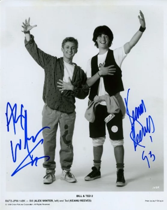 Bill & Ted 2 autograph
