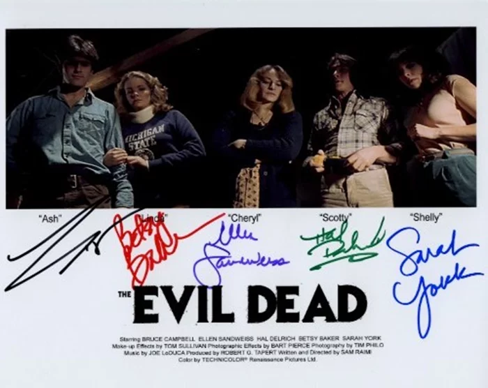 The Evil Dead autograph