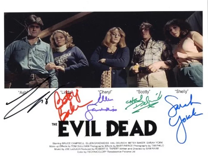 The Evil Dead autograph