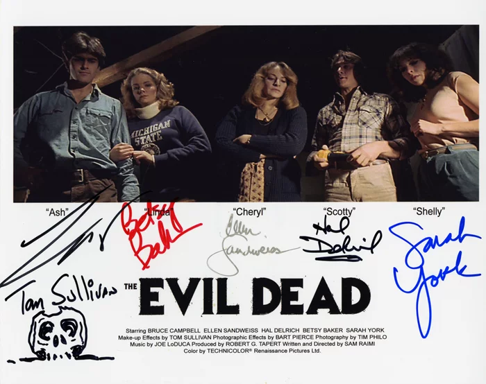 The Evil Dead autograph