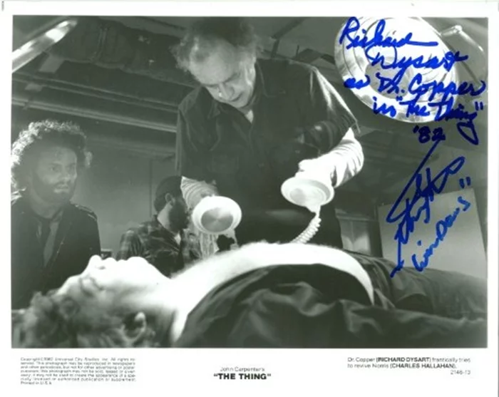 The Thing autograph