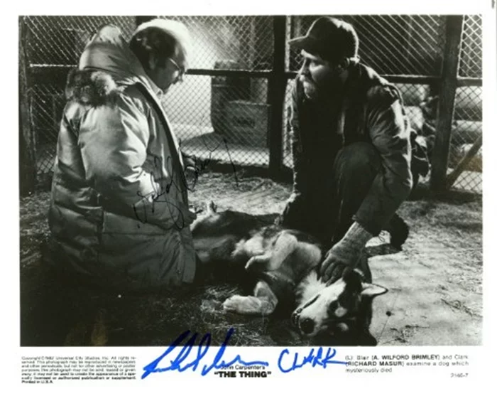The Thing autograph
