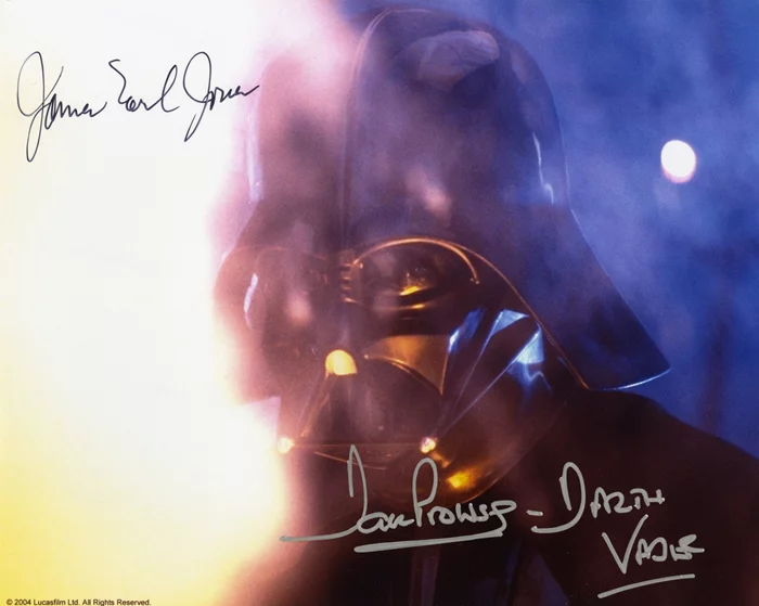 Darth Vader autograph