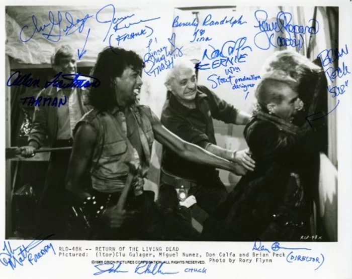 The Return of The Living Dead autograph