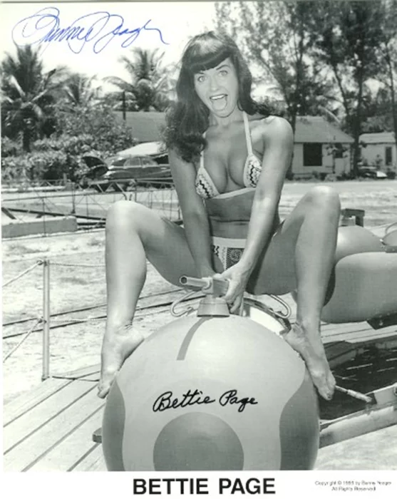 Bettie Page autograph