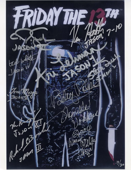 Friday The 13th autograph