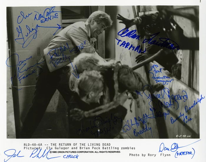 The Return of The Living Dead autograph