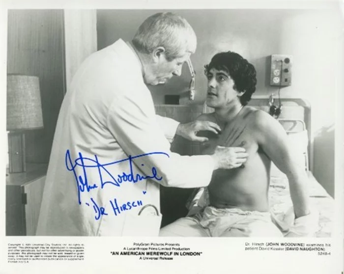 John Woodvine autograph