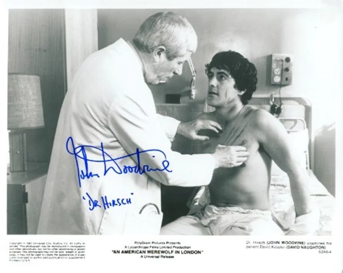 John Woodvine autograph