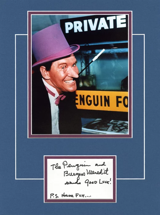 Burgess Meredith autograph