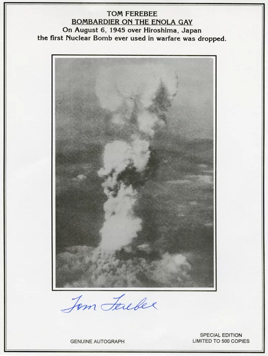Tom Ferebee autograph
